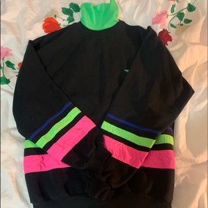 court club neon turtle neck